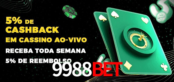 Promoções do cassino ao Vivo 9988Bet